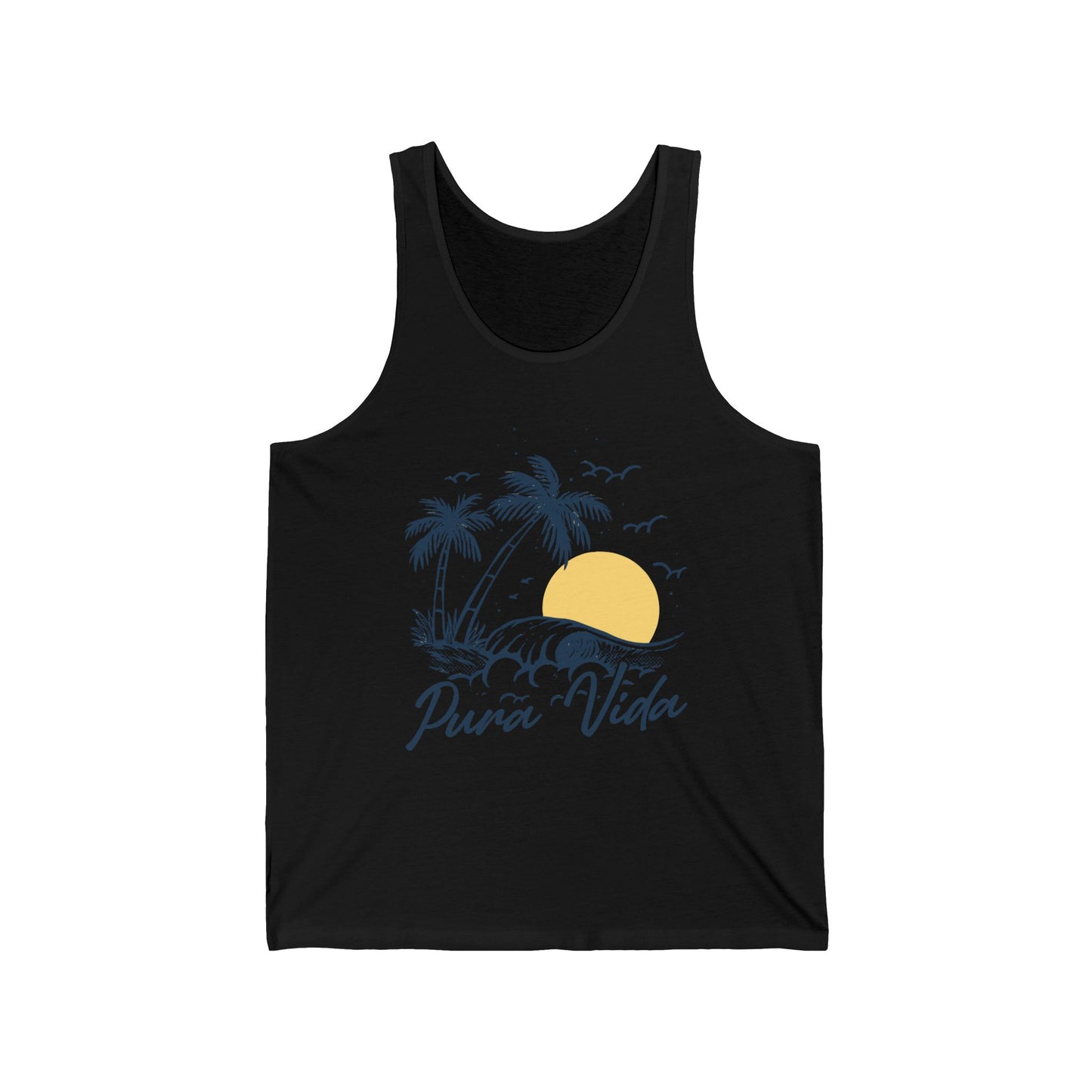 Beach, Sun and Pura Vida Tank Top