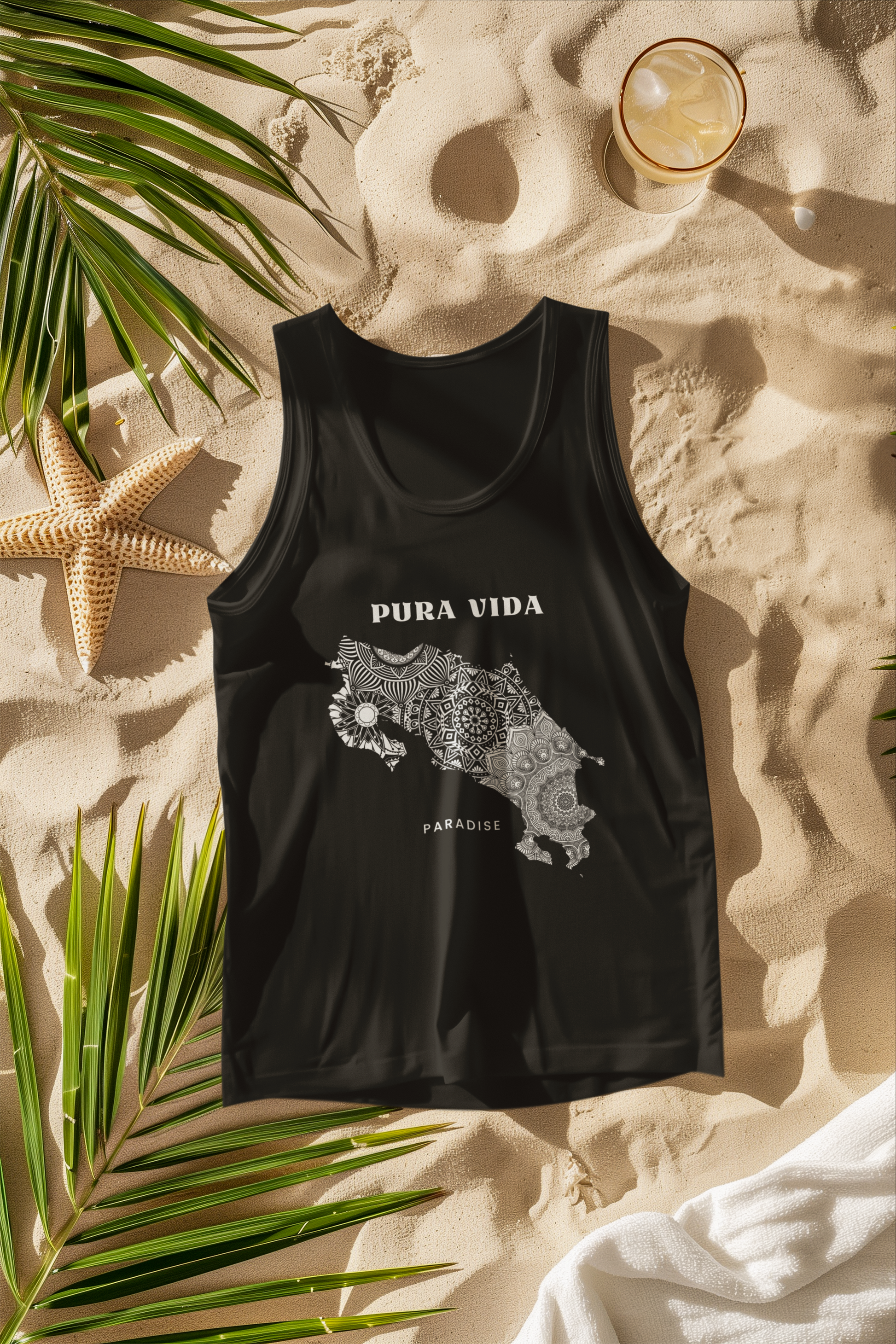 Pura Vida, Paradise: Costa Rica Tank Top - Classic, Soft, and Comfortable - The Pura Vida Co.