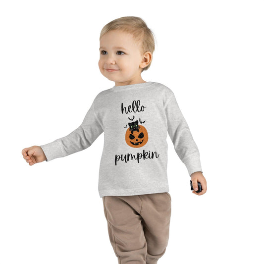 Hello Pumpkin - Toddler Long Sleeve Tee - The Pura Vida Co.