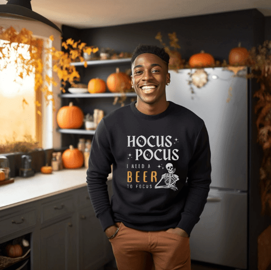 Hocus Pocus - Beer to focus - Unisex Heavy Blend™ Crewneck Sweatshirt - The Pura Vida Co.
