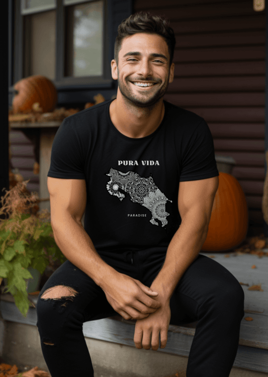 Pura Vida, Paradise: Costa Rica T-Shirt - Classic, Soft, and Comfortable - The Pura Vida Co.