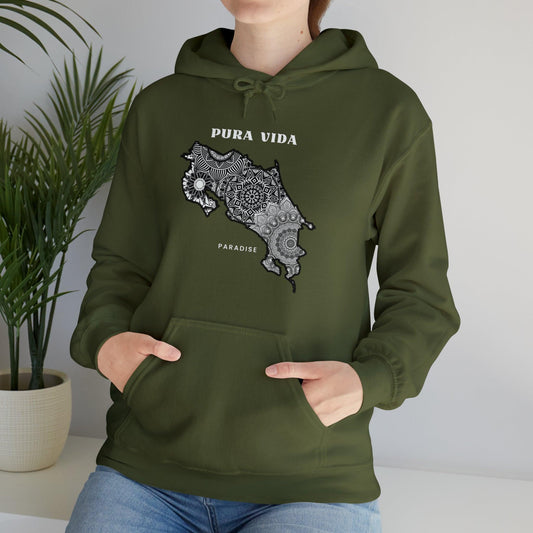 Pura Vida Paradise Hoodie: Tropical Vibes, Beach Life Sweatshirt, Costa Rica Inspired, Costa Rica Sweater - The Pura Vida Co.